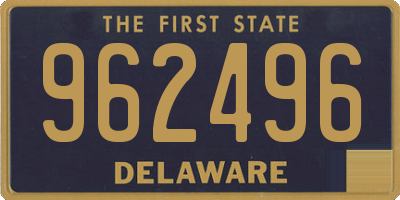 DE license plate 962496