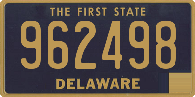 DE license plate 962498
