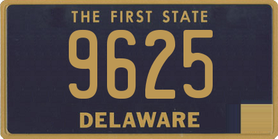 DE license plate 9625