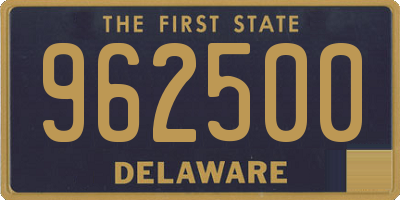 DE license plate 962500