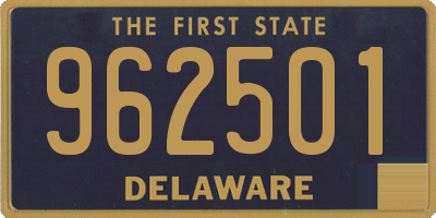 DE license plate 962501