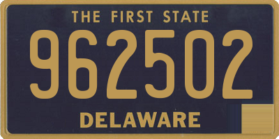 DE license plate 962502