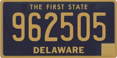 DE license plate 962505