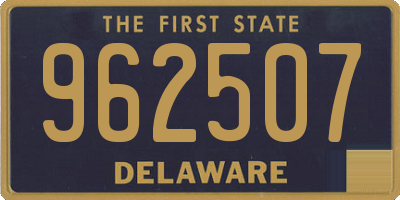 DE license plate 962507