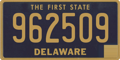 DE license plate 962509