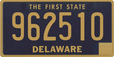 DE license plate 962510