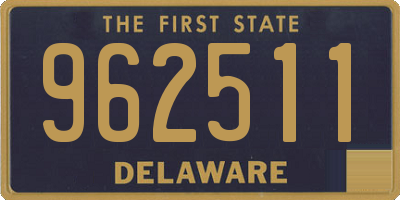 DE license plate 962511