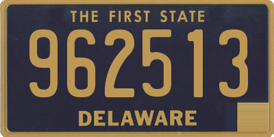 DE license plate 962513