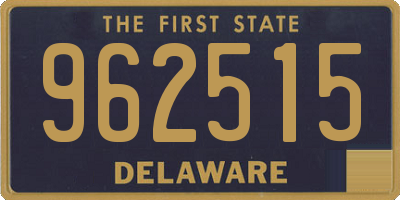 DE license plate 962515