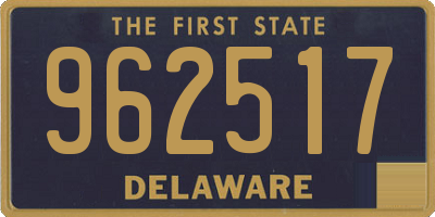 DE license plate 962517