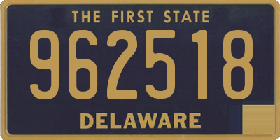 DE license plate 962518