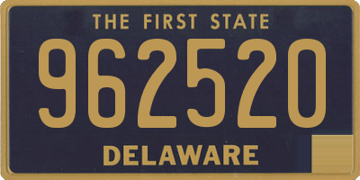 DE license plate 962520