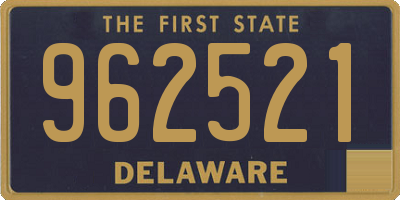 DE license plate 962521