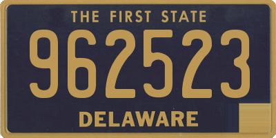 DE license plate 962523