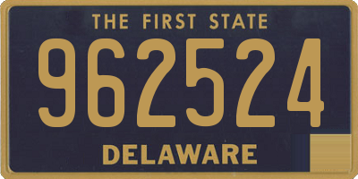 DE license plate 962524