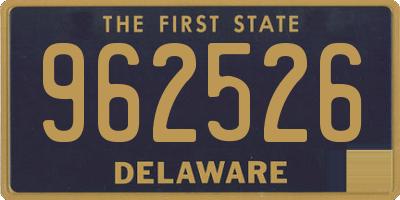 DE license plate 962526