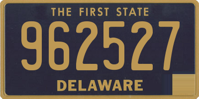 DE license plate 962527