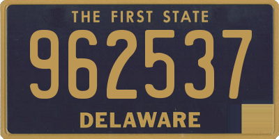 DE license plate 962537