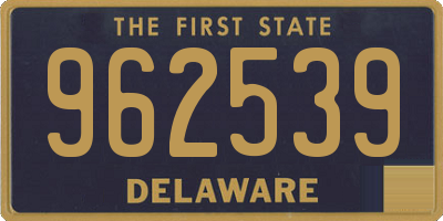 DE license plate 962539