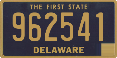 DE license plate 962541