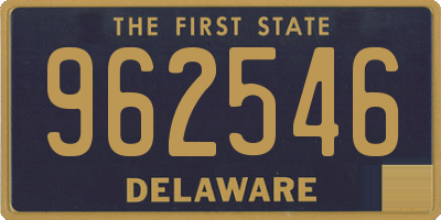 DE license plate 962546