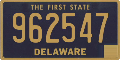 DE license plate 962547