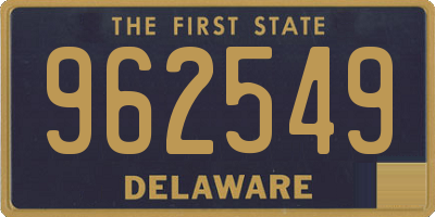 DE license plate 962549