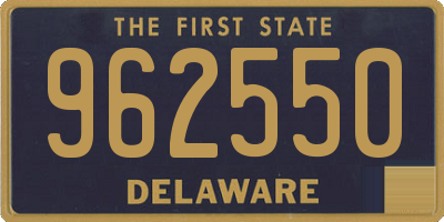 DE license plate 962550