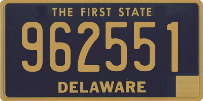 DE license plate 962551