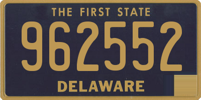 DE license plate 962552