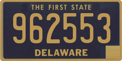 DE license plate 962553