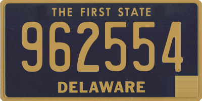 DE license plate 962554