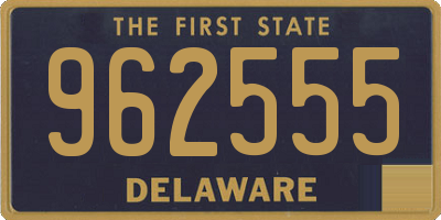 DE license plate 962555