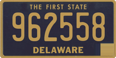 DE license plate 962558