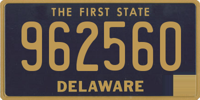 DE license plate 962560