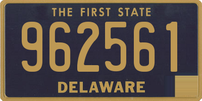 DE license plate 962561