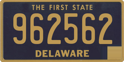 DE license plate 962562