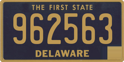 DE license plate 962563