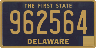 DE license plate 962564