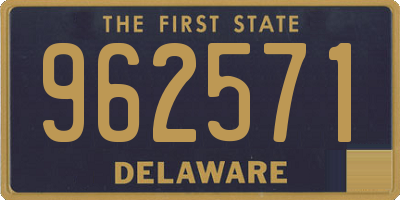 DE license plate 962571