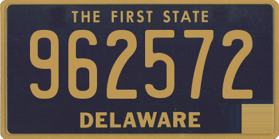 DE license plate 962572