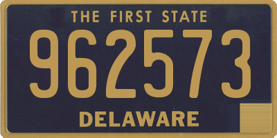 DE license plate 962573