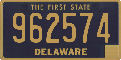 DE license plate 962574