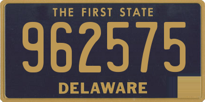 DE license plate 962575