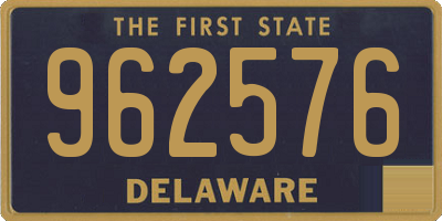 DE license plate 962576