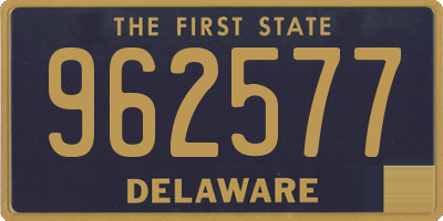 DE license plate 962577