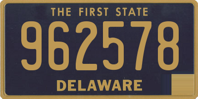 DE license plate 962578