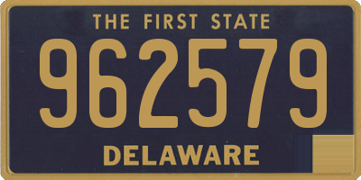 DE license plate 962579