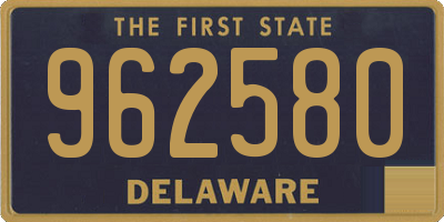 DE license plate 962580