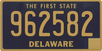 DE license plate 962582